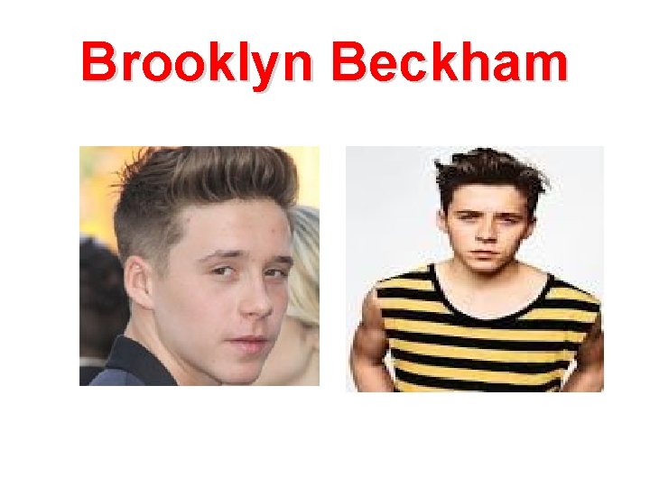 Brooklyn Beckham 