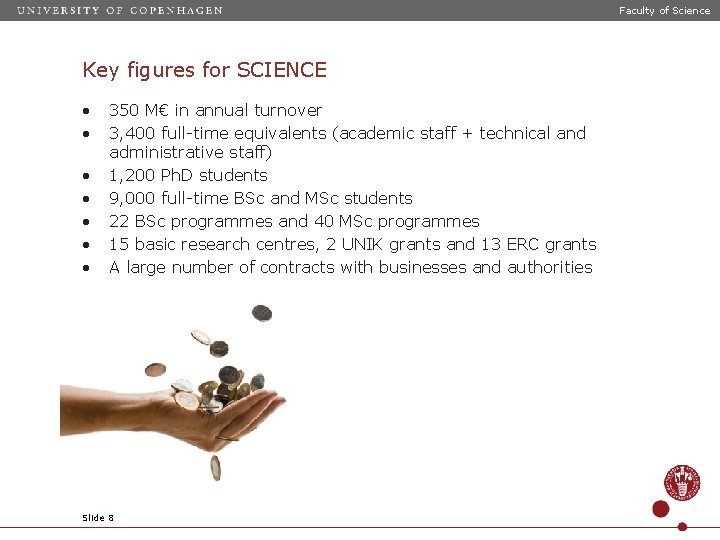 Faculty of Science Key figures for SCIENCE • • 350 M€ in annual turnover