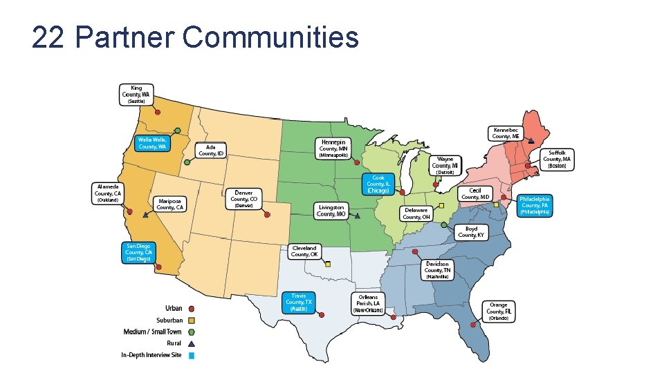 22 Partner Communities 