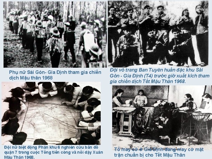 Phụ nữ Sài Gòn- Gia Định tham gia chiến dịch Mậu thân 1968 Đội
