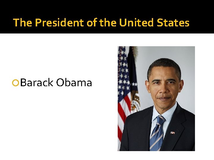 The President of the United States Barack Obama 