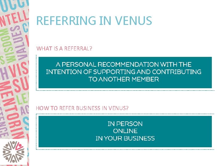 REFERRING IN VENUS WHAT IS A REFERRAL? HOW TO REFER BUSINESS IN VENUS? 