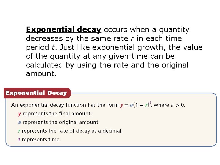 Exponential growth occurs when an quantity increases by
