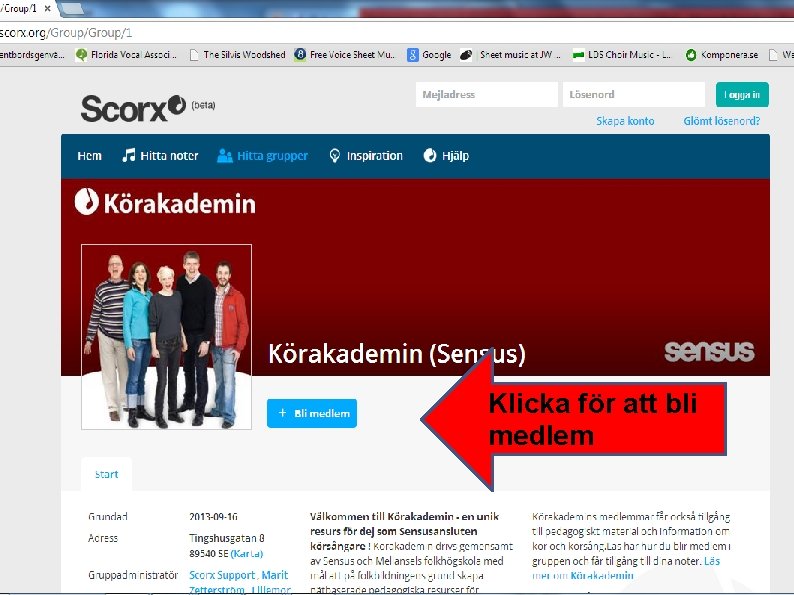 Klicka för att bli medlem 