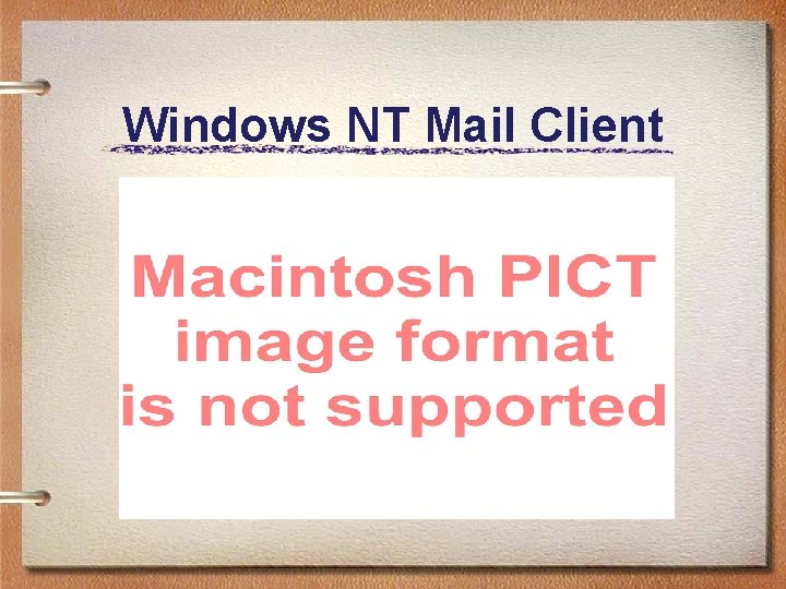 Windows NT Mail Client 