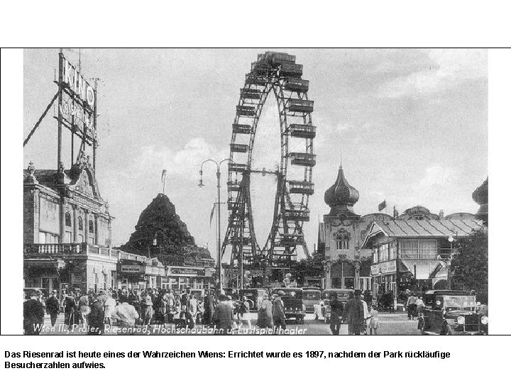 Das Riesenrad ist heute eines der Wahrzeichen Wiens: Errichtet wurde es 1897, nachdem der