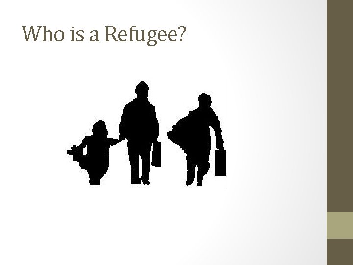 Who is a Refugee? 