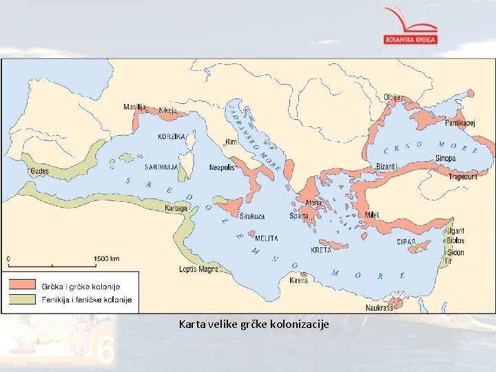 Karta velike grčke kolonizacije 