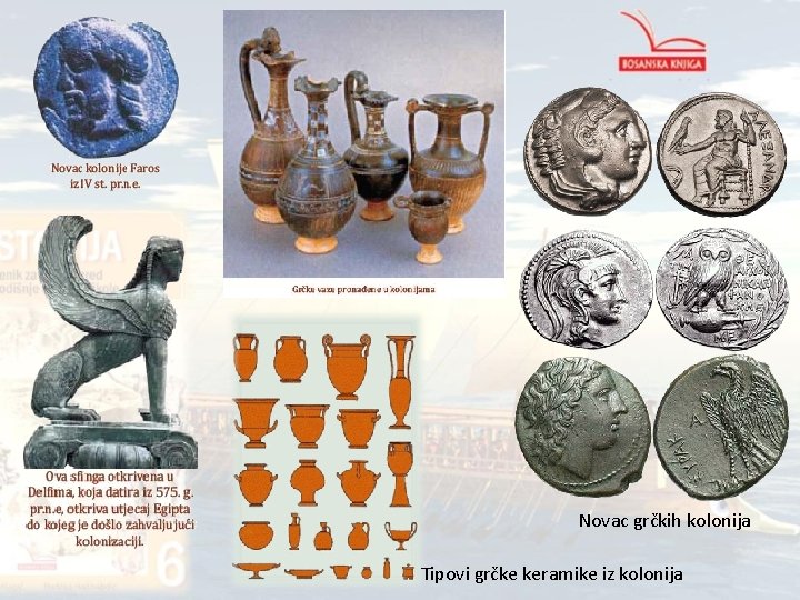 Novac grčkih kolonija Tipovi grčke keramike iz kolonija 