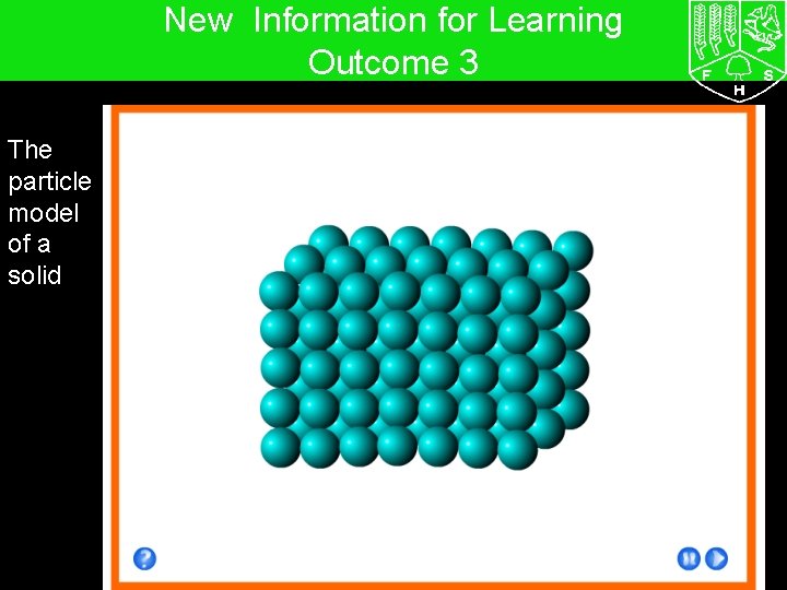 7 G The particle model – Solids, liquids and gases New Information for Learning