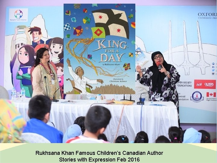 Rukhsana Khan Famous Children’s Canadian Author Stories with Expression Feb 2016 