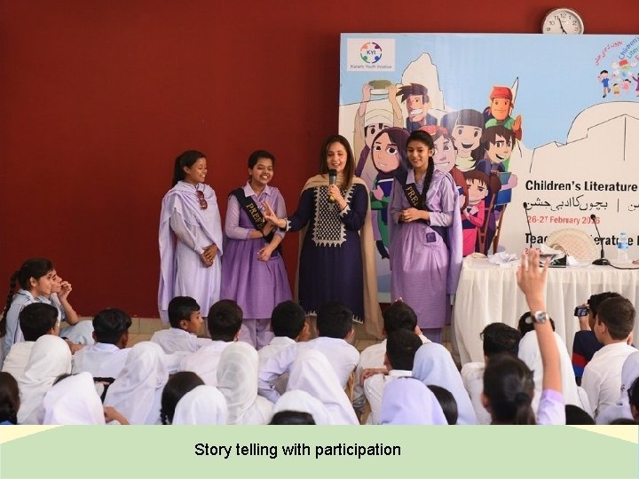Story telling with participation 