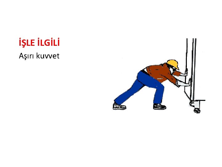 İŞLE İLGİLİ Aşırı kuvvet 