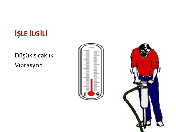 İŞLE İLGİLİ Düşük sıcaklık Vibrasyon 