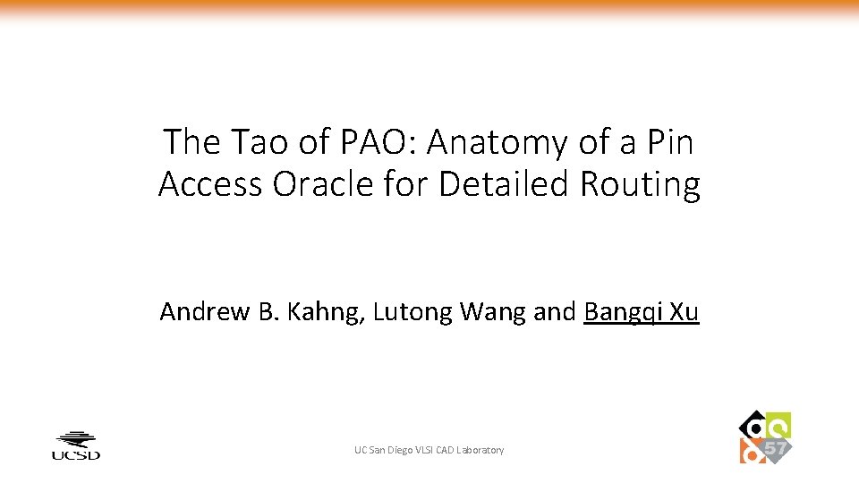 The Tao of PAO: Anatomy of a Pin Access Oracle for Detailed Routing Andrew