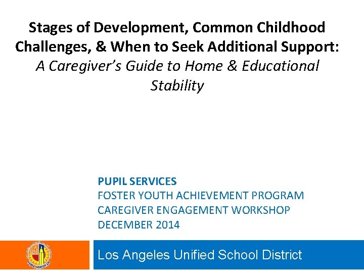 Stages of Development, Common Childhood Challenges, & When to Seek Additional Support: A Caregiver’s Stages of Development, Common Childhood Challenges, & When to Seek Additional Support: A Caregiver’s