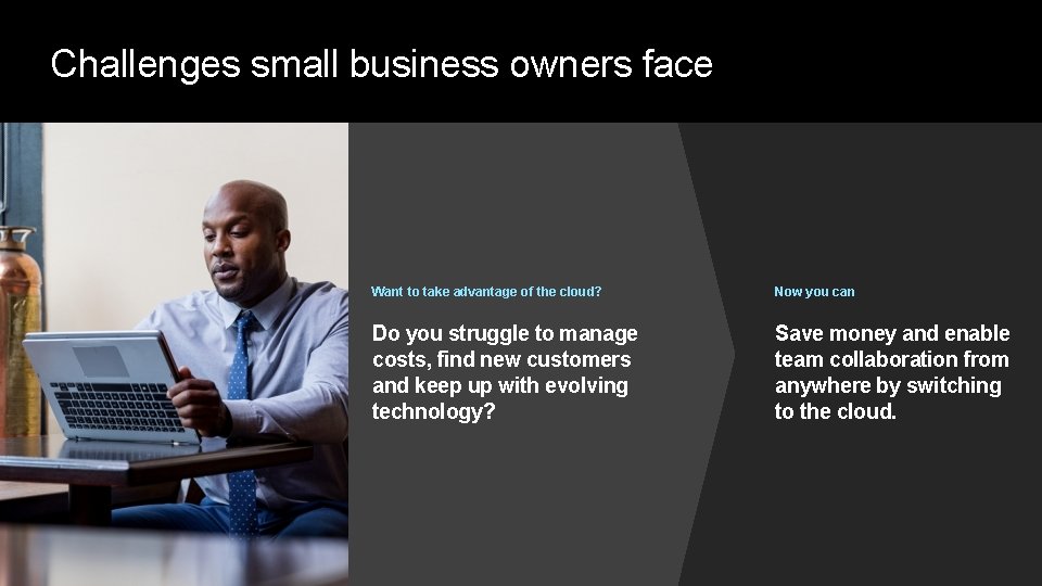 Challenges small business owners face Want to take advantage of the cloud? Now you