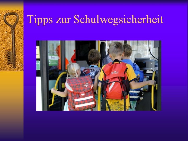 Tipps zur Schulwegsicherheit 