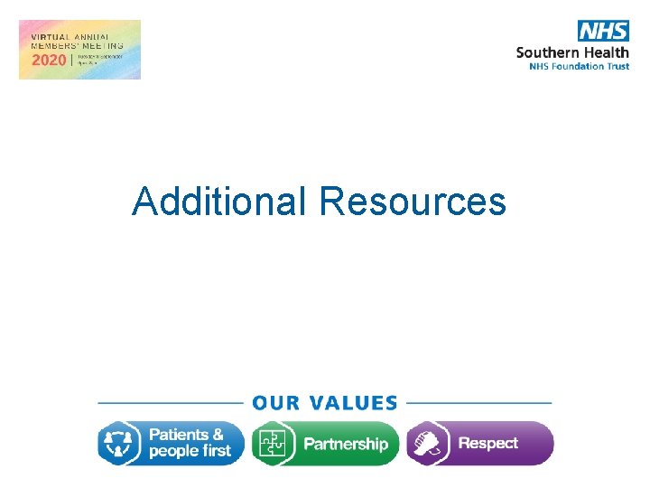 Additional Resources Additional Resources