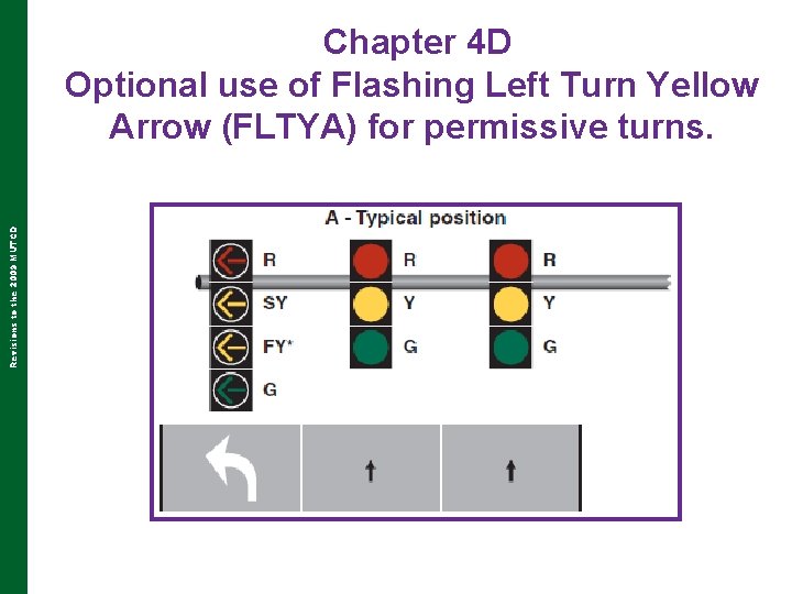 Revisions to the 2009 MUTCD Chapter 4 D Optional use of Flashing Left Turn