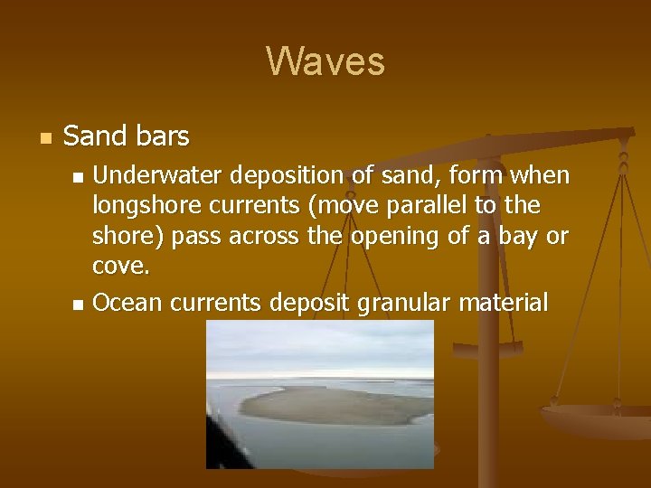 Sandbar Example Features of Seawater Miss Plumley Marine Science Collecting