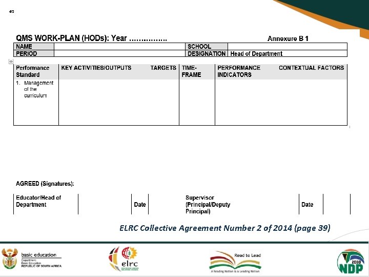 40 ELRC Collective Agreement Number 2 of 2014 (page 39) 