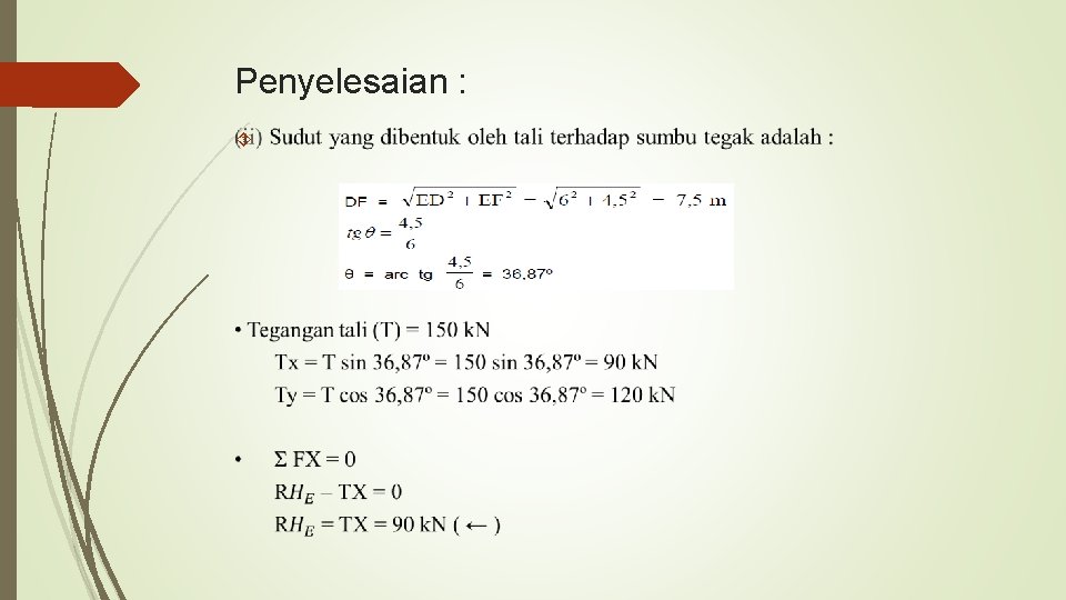 Penyelesaian : 