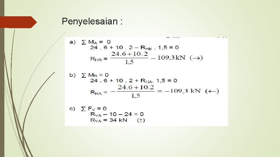 Penyelesaian : 