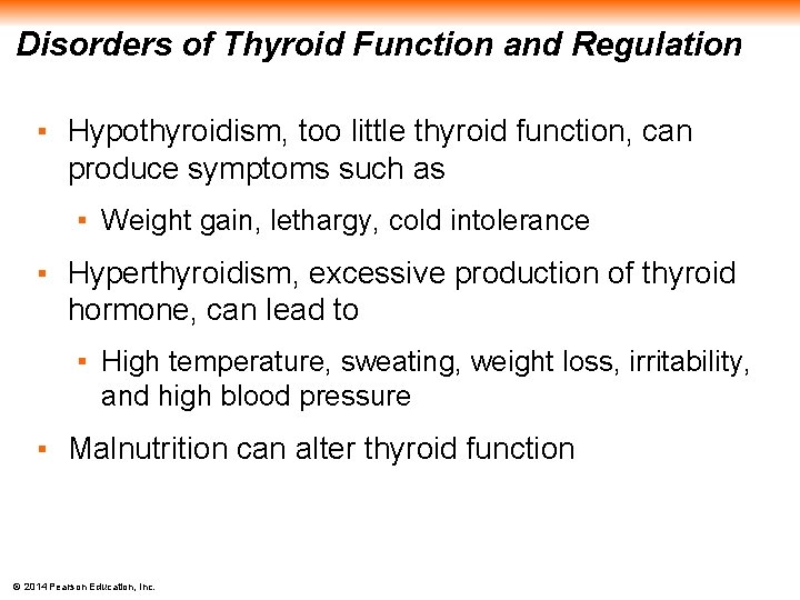 Disorders of Thyroid Function and Regulation ▪ Hypothyroidism, too little thyroid function, can produce