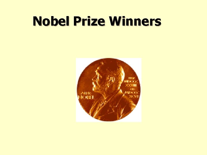 Nobel Prize Winners 