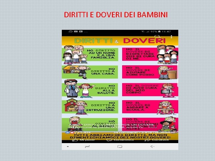 DIRITTI E DOVERI DEI BAMBINI 