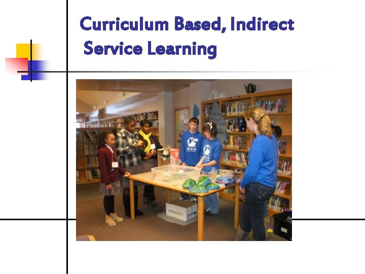 Curriculum Based, Indirect Service Learning 