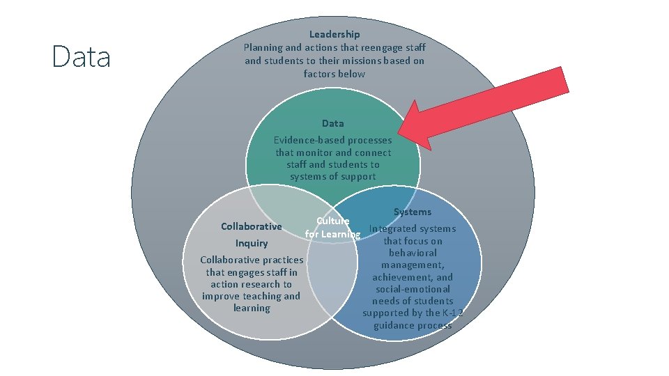 Data Leadership Planning and actions that reengage staff and students to their missions based