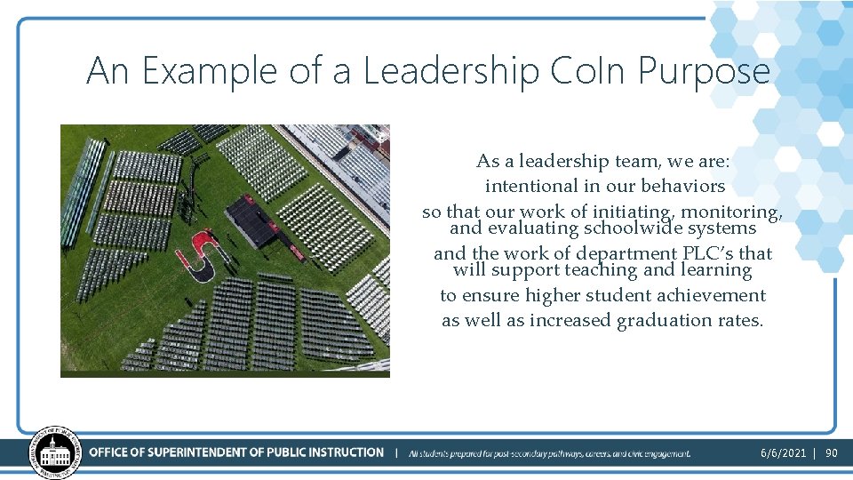 An Example of a Leadership Co. In Purpose As a leadership team, we are: