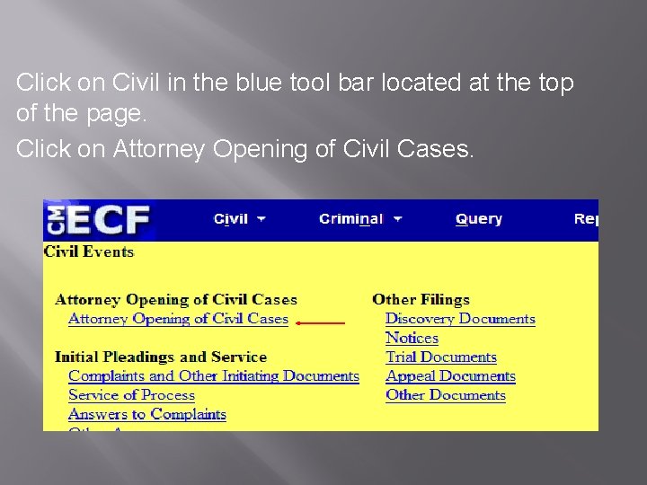 Click on Civil in the blue tool bar located at the top of the