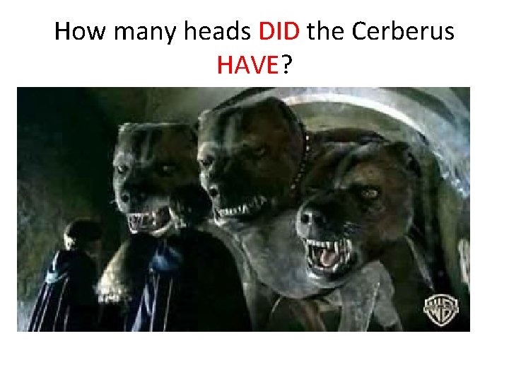 How many heads DID the Cerberus HAVE? 