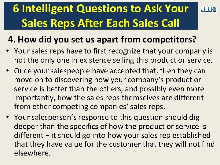 Special Management Series 6 Intelligent Questions to Ask