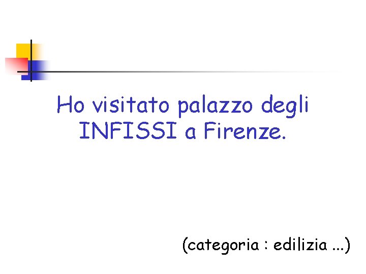 Ho visitato palazzo degli INFISSI a Firenze. (categoria : edilizia. . . ) 