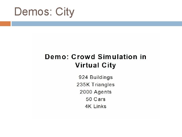 Demos: City 