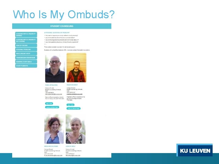Who Is My Ombuds? 