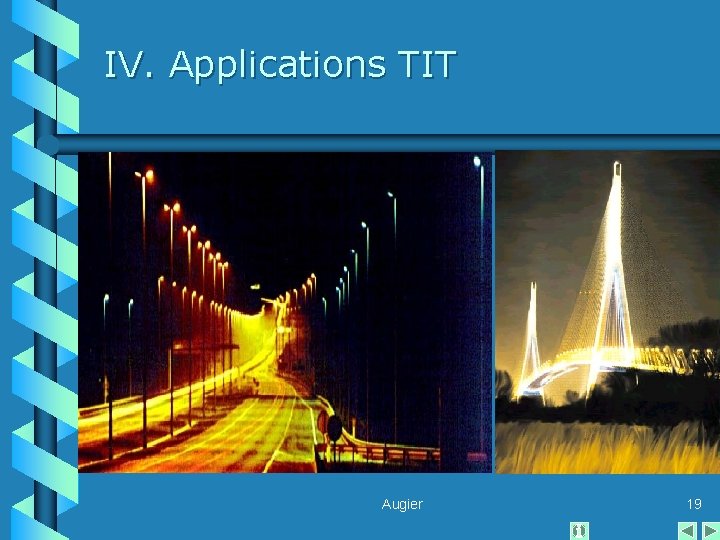 IV. Applications TIT Augier 19 