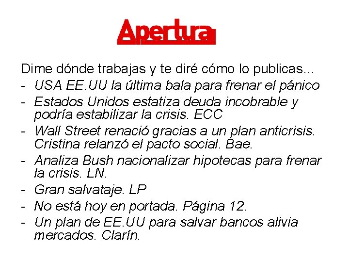 Dime dónde trabajas y te diré cómo lo publicas… - USA EE. UU la