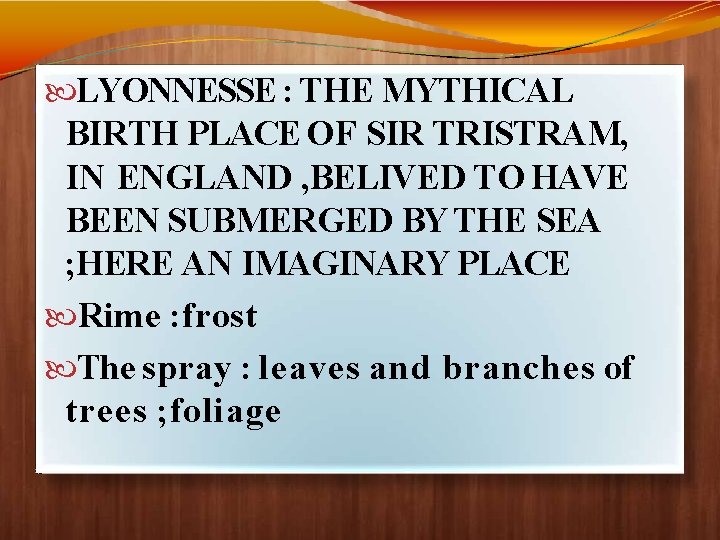  LYONNESSE : THE MYTHICAL BIRTH PLACE OF SIR TRISTRAM, IN ENGLAND , BELIVED