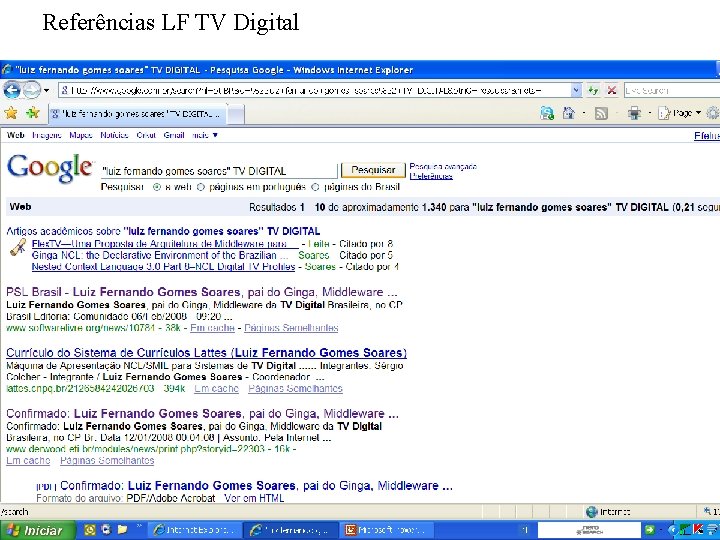 Referências LF TV Digital 