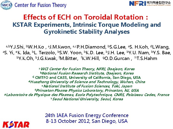 Effects of ECH on Toroidal Rotation： KSTAR Experiments, Intrinsic Torque Modeling and Gyrokinetic Stability