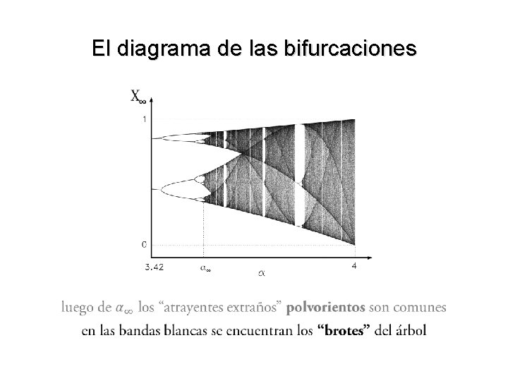 El diagrama de las bifurcaciones 