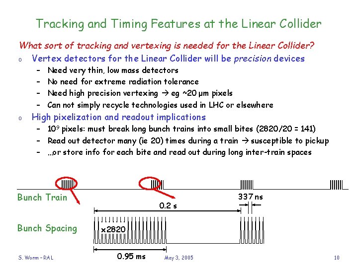 Tracking and Timing Features at the Linear Collider What sort of tracking and vertexing