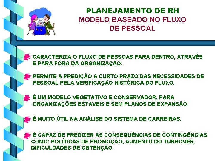 PLANEJAMENTO DE RH MODELO BASEADO NO FLUXO DE PESSOAL CARACTERIZA O FLUXO DE PESSOAS