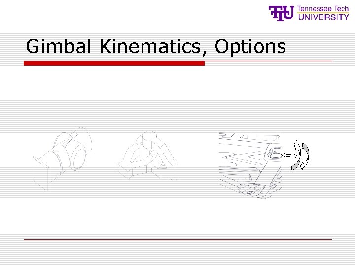 Gimbal Kinematics, Options Gimbal Kinematics, Options
