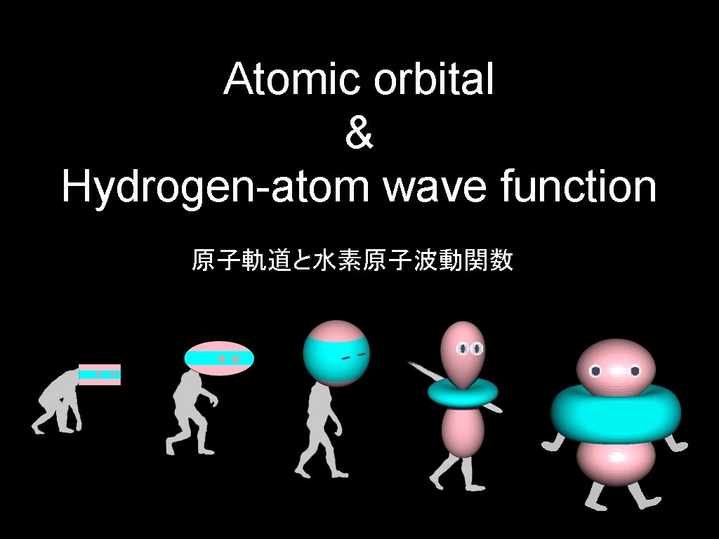 Atomic orbital & Hydrogen-atom wave function 原子軌道と水素原子波動関数 